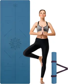 744110990492 PU-YJD Yoga Mat Slip Exercise Strap Pilates Medi