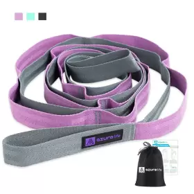 756029613454 A-AZURELIFE Stretch Strap Loops Elastic Yoga #2