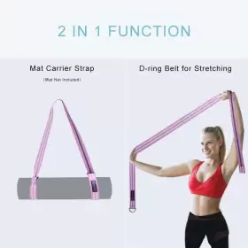 768563898181 A-AZURELIFE Yoga Mat Strap Anti Slip #3