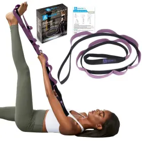 768563898549 A-AZURELIFE Stretch Strap Loops Half Elastic Too
