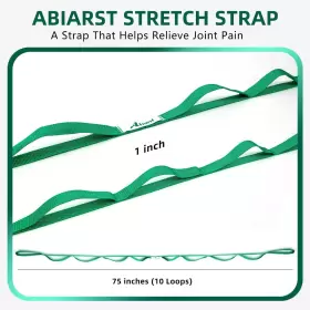 689827797975 ABIARST Stretching Strap Yoga Physical Therapy #3
