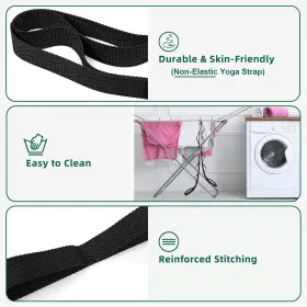 AB-001 ABIARST Stretching Strap Yoga Physical Therapy Loops #2
