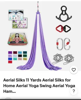 445043151198 ABLEME Yards Aerial Silks Ariel Swivel Kit