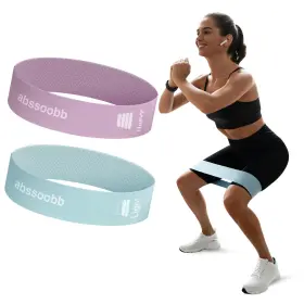 Abssoobb Abs-gj003 Silicone Resistance Loop Bands Latex-free No-slip Glute Booty 2-pac