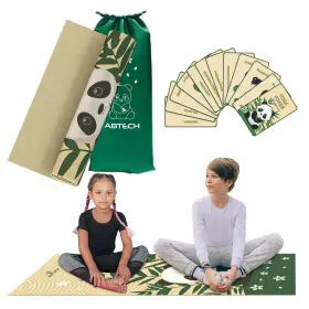 713313076883 ABTECH Yoga Mat Kids Panda Design Girls Boys Fre