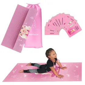 Abtechparent ABTECH Kids Yoga Mat Set Boys Girls Doll Unicorn
