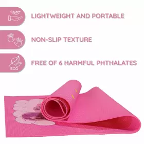 721450175604 ABTECH Kids Yoga Mat Set Fun Unicorn Girls #2