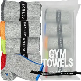 AGTHG5P ACTEON Gym Towel Pack Heather