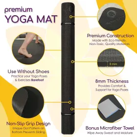 060578520152 ACTIVEGEAR Yoga Mat Slip Odorless Barefoot #2