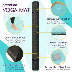 AG-1-YOM-8X6-LBL ACTIVEGEAR Yoga Mat Eco Slip Odorless #2