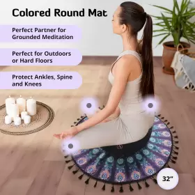691041521922 AILA WELLBEING Meditation Cushion Yoga Mat #3