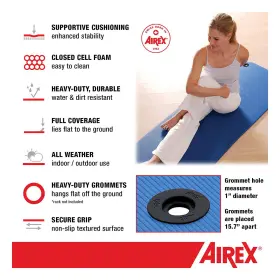 32-1247LIM-EYE-U-B AIREX Closed Cell Foam Fitness Mat Yoga #3