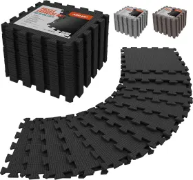 AH-GF003 AIRHOP Tiles Gym Floor Mat Eva Foam Anthracite