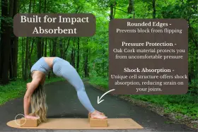198168458204 AIVVIA Cork Yoga Blocks Pack Absorbent Edges #3
