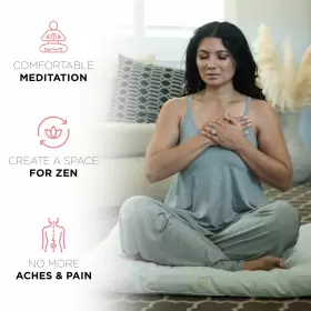 354054001362 AJNA Zabuton Meditation Mat Luxurious Cushion #3