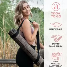 4333861555 AJNA WELLBEING Yoga Mat Natural Jute Slip Eco Yog #2