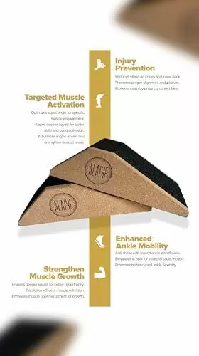 197644412259 ALAIYE Squat Wedge Blocks Pack Slip Slant Board #2
