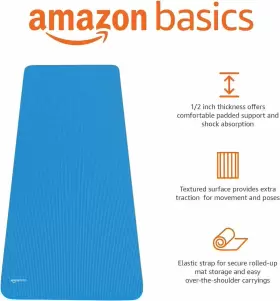 YM2001BL AMAZON BASICS Exercise Yoga Mat #3