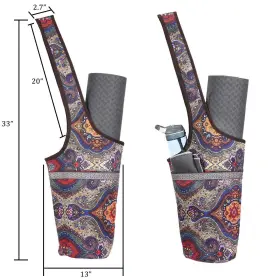 797550277555 ANIWEY Yoga Mat Bag Zipper Pocket Carrier Women #3
