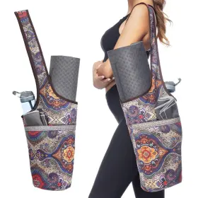 797550277555 ANIWEY Yoga Mat Bag Zipper Pocket Carrier Women