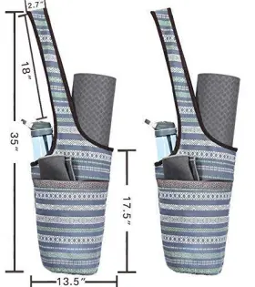 797550277784 ANIWEY Yoga Mat Bag Pocket Zipper Strap #2