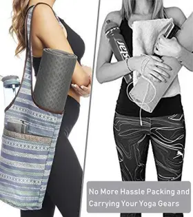 797550277784 ANIWEY Yoga Mat Bag Pocket Zipper Strap #3