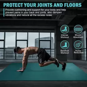 A-G-95 ANNGROWY Exercise Mat Workout Gym #2
