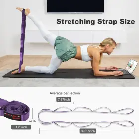 789789969486 ANTEROOF Yoga Stretching Strap Physical Therapy #2