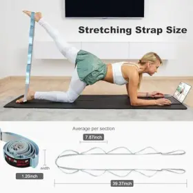 789789969509 ANTEROOF Stretching Strap Loops Elastic Yoga #2