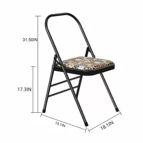 713902238661 AOZORA Backless Yoga Chair Prop Flexibility Tool #2