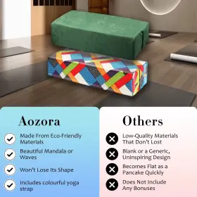 714955624722 AOZORA Yoga Bolster Pillow Restorative Cushion #2