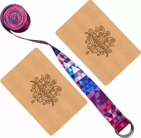 AO-5 AOZORA Cork Yoga Block Sustainable Eco Pack Strap #2