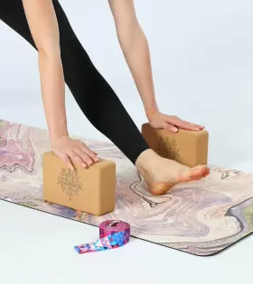 AO-5 AOZORA Cork Yoga Block Sustainable Eco Pack Strap #3