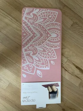 193242906367 APANA LUXE Yoga Knee Mat Light Pink