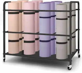 445057221269 ARLIFO Yoga Mat Storage Rack Basket Workout Gym
