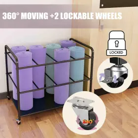 711181040425 ARLIFO Yoga Mat Storage Rack Basket Workout Gym #2