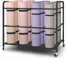 711181040425 ARLIFO Yoga Mat Storage Rack Basket Workout Gym
