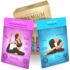 195893858644 ASANA MOON Yoga Cards Deck Poses Sequencing