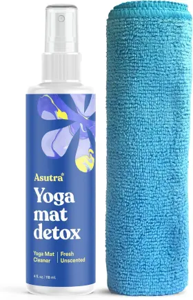 744759433640 ASUTRA Yoga Mat Cleaner Spray Unscented Slippery