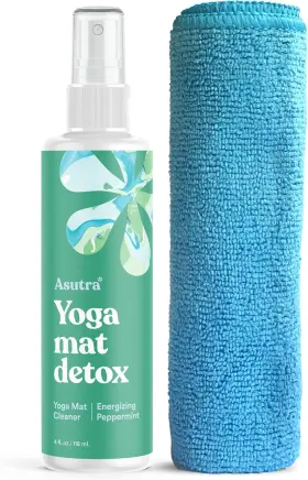 744759809025 ASUTRA Yoga Mat Cleaner Spray Energizing Res