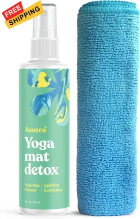 856458008477 ASUTRA Yoga Mat Cleaner Spray Uplifting Slippery