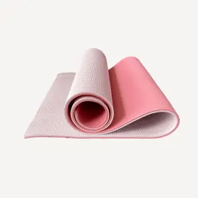 676399143 ATHLETIC WORKS Tpe Tone Coral Peach Lily Yoga Mat