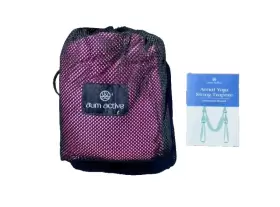 551016050264 AUM ACTIVE Single Aerial Yoga Swing Trapeze Pink #3