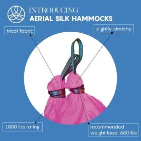 810122277651 AUM ACTIVE Aerial Silk Hammock Fabric Extension #2