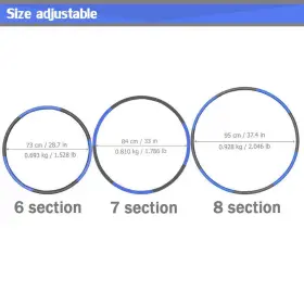 682559411874 AUOXER Fitness Exercise Hoops Lose Fun Workout #2