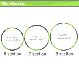 682559411881 AUOXER Fitness Exercise Hoops Lose Fun Workout #2