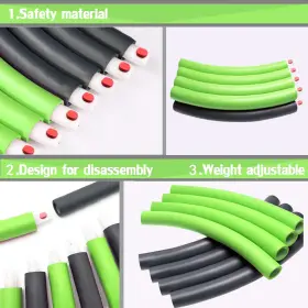 682559411881 AUOXER Fitness Exercise Hoops Lose Fun Workout #3