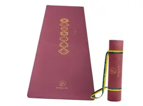 7CHAKRA-WINE AURAGEN ENTERPRISE Chakra Printed Yoga Mat Anti