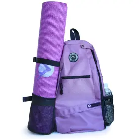 BP338PRP AURORAE Yoga Mat Gym Cross Body Travel Sling Pack BP338PRP AURORAE Yoga Mat Gym Cross Body Travel Sling Pack