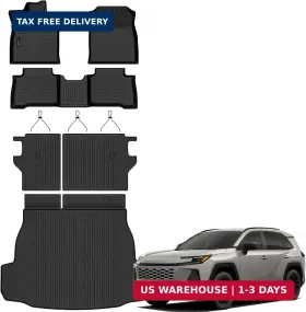 647581228340 AUXKO Weather Floor Cargo Mat Backrest Toyota Hy